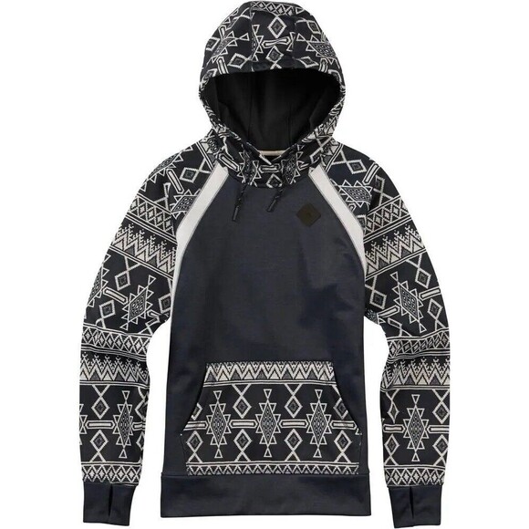 Burton Durable Goods Heron Pullover Fleece Womens Sz Medium Hoodie Aztec Print - Picture 9 of 9